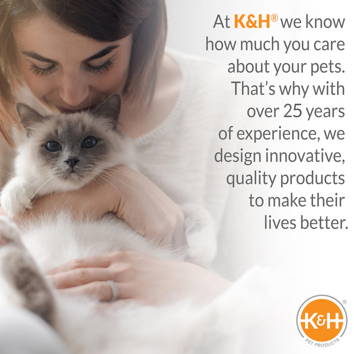 K&H PET PRODUCTS Kitty Sill Cat Window Hammock Perch Bed, Soft Fleece Cover, Easy Fit, Machine Washable Cover, 35.5cm x 60.96cm, Cream