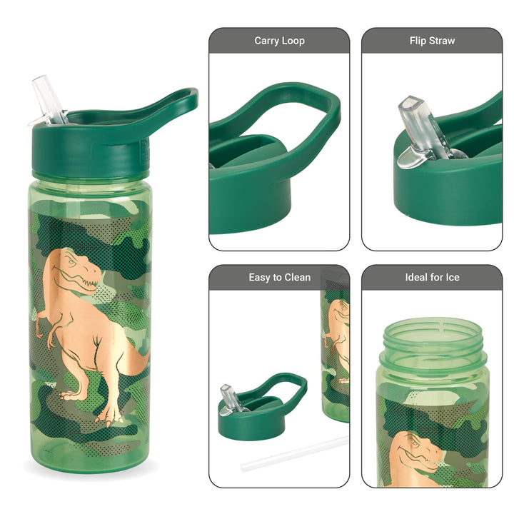 Dino Camo 500ml Water Bottle