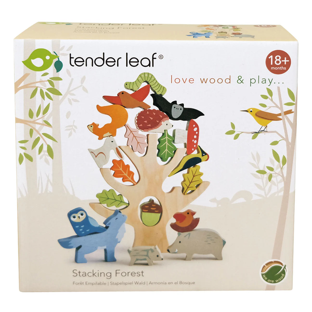 Tender Leaf Stacking Forest by Tenderleaf Toys - Learning Bugs UK