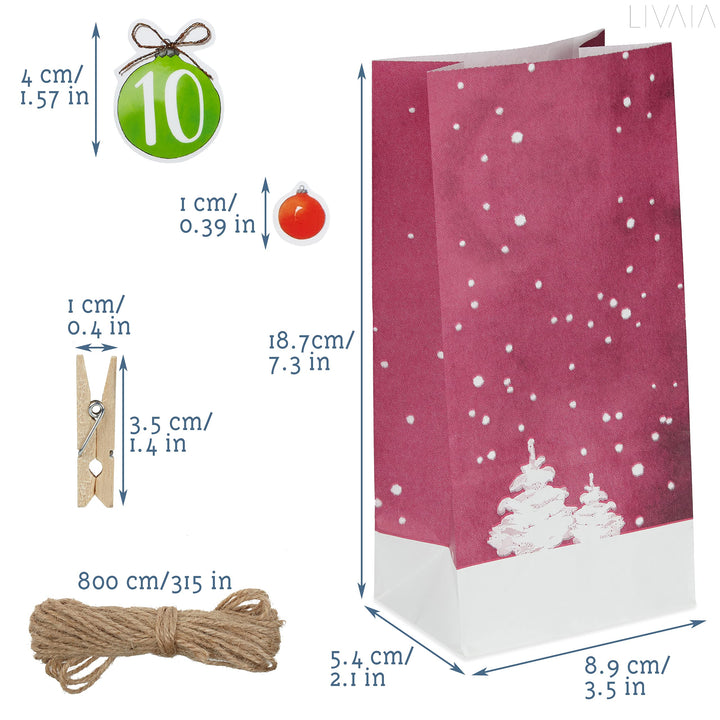 DIY Christmas Advent Calendar Kit