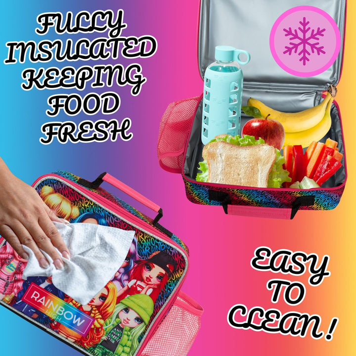 Rainbow High Insulated Lunch Bag with Bottle Holder
