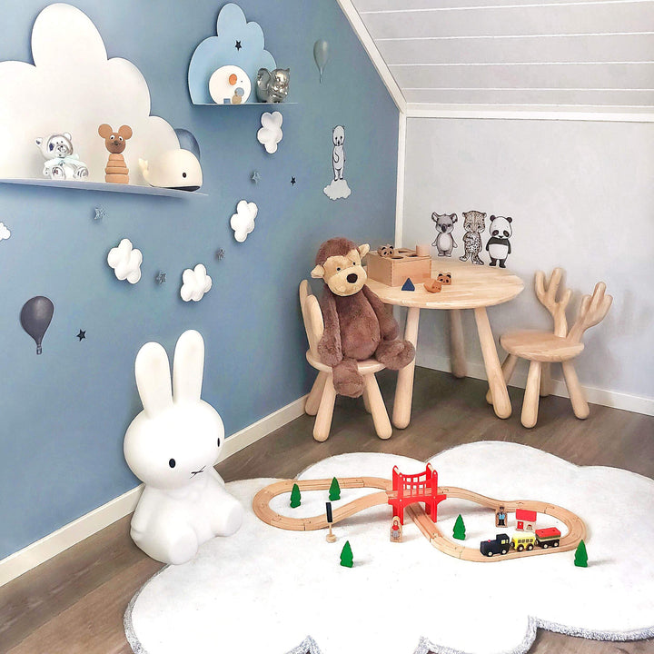 Wooden Train Set for Toddler - 39 Piece- with Wooden Tracks Fits Thomas/Brio/Chuggington/Melissa and Doug