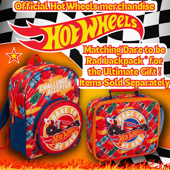 Kids Cars Insulated Lunch Bag with Drink Holder