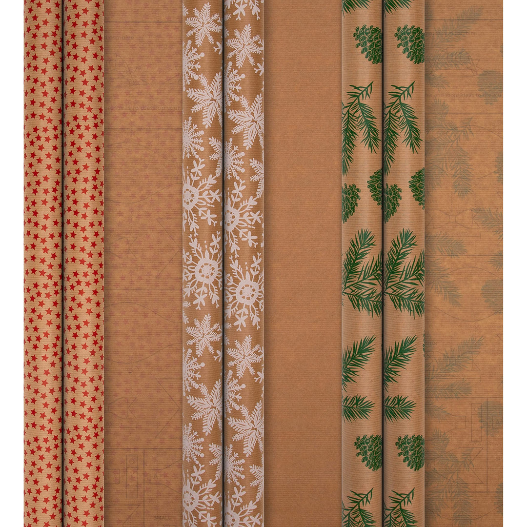 Hallmark Christmas Kraft Gift Wrap