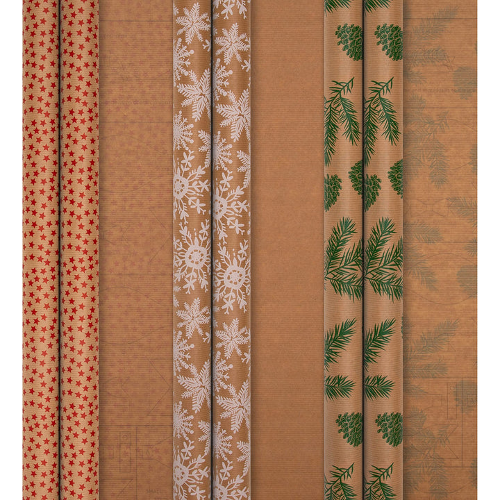 Hallmark Christmas Kraft Gift Wrap