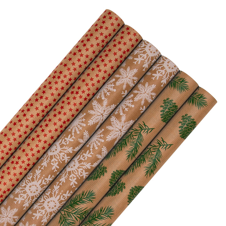 Hallmark Christmas Kraft Gift Wrap