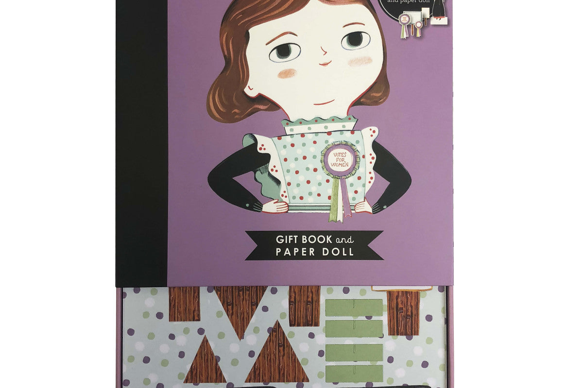 Little People, BIG DREAMS: Emmeline Pankhurst Book and Paper Doll Gift Edition by Little People Big Dreams Books - Learning Bugs UK