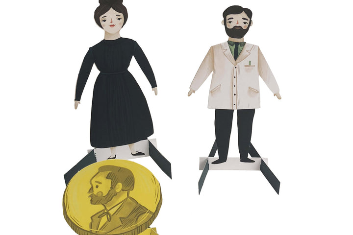 Little People, BIG DREAMS: Marie Curie Book and Paper Doll Gift Edition Set by Little People Big Dreams Books - Learning Bugs UK