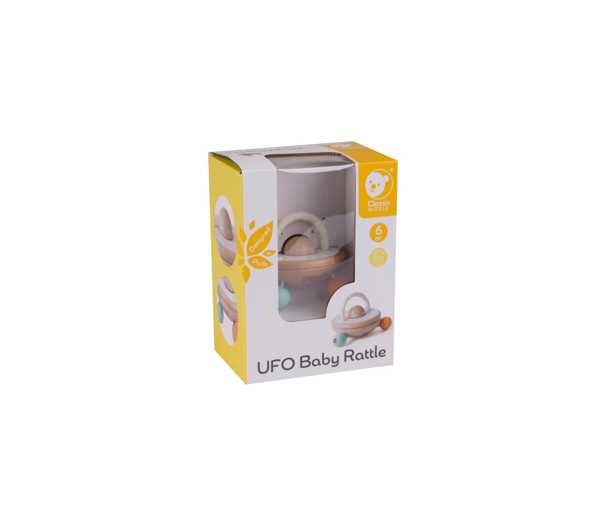 Classic World - UFO Baby Rattle by Classic World Toys - Learning Bugs UK