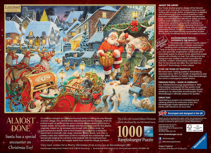 1000-Piece Christmas Puzzle for Ages 12