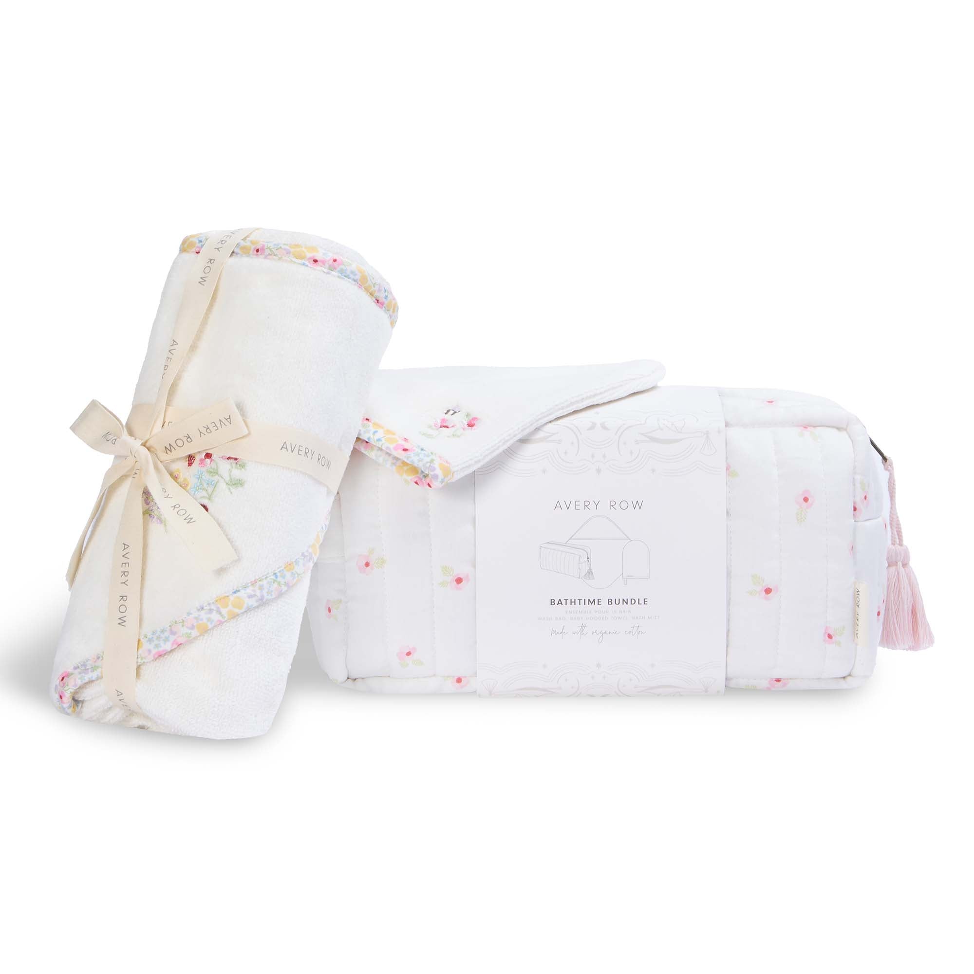 Bathtime Bundle New Baby Gift Set - Wildflower Garden