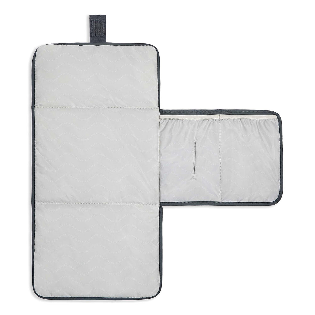 Recycled Nylon Travel Baby Changing Mat - Soft Black