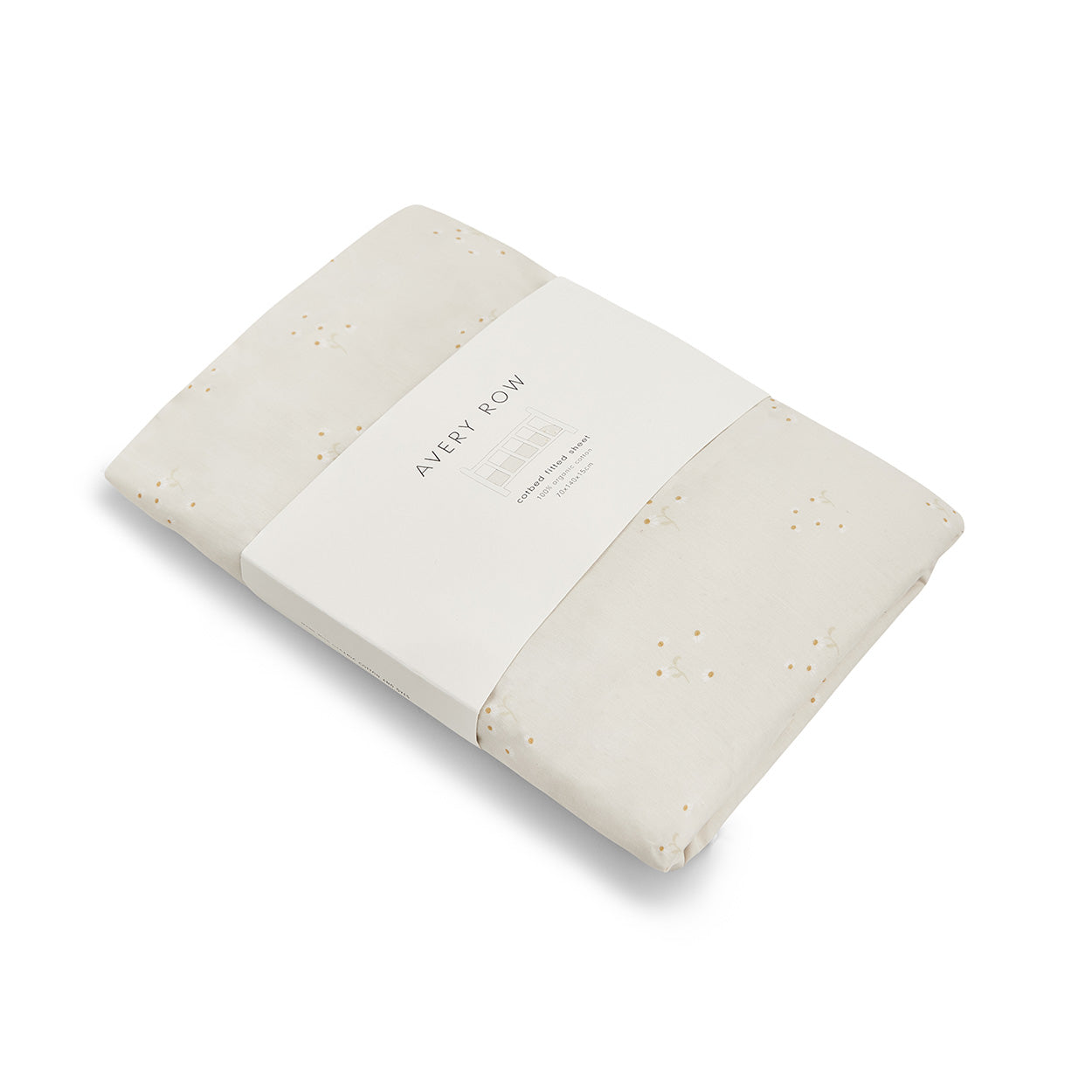 Organic Cotbed Fitted Sheet - Wild Chamomile