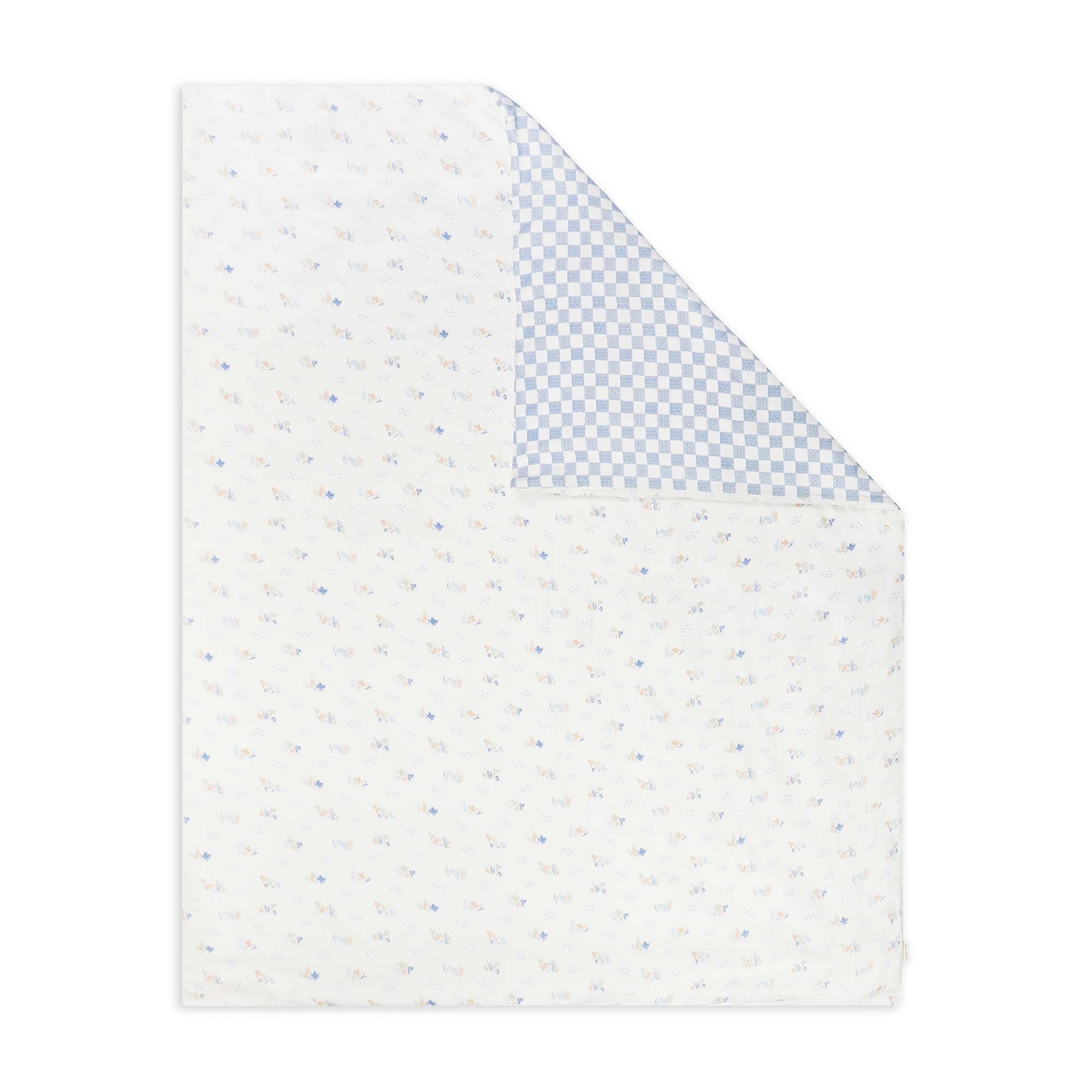 Organic Cotton Cotbed Bedding Set - Waves