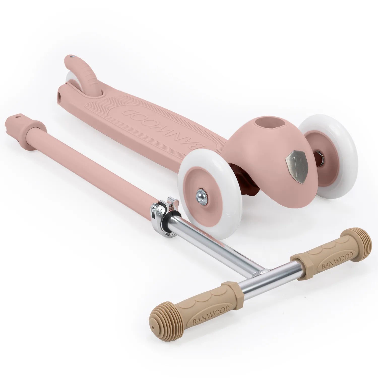 Banwood Eco Scooter Kids 3-Wheel Scooter (Dusty Rose)