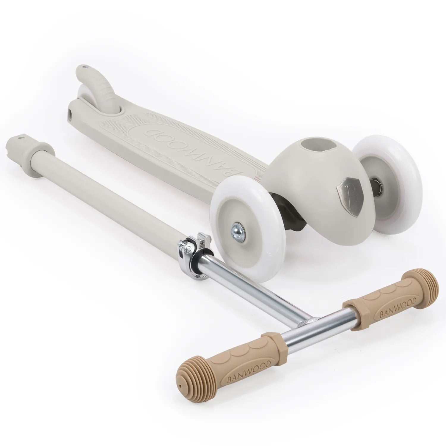Banwood Eco Scooter Kids 3-Wheel Scooter (Ivory)