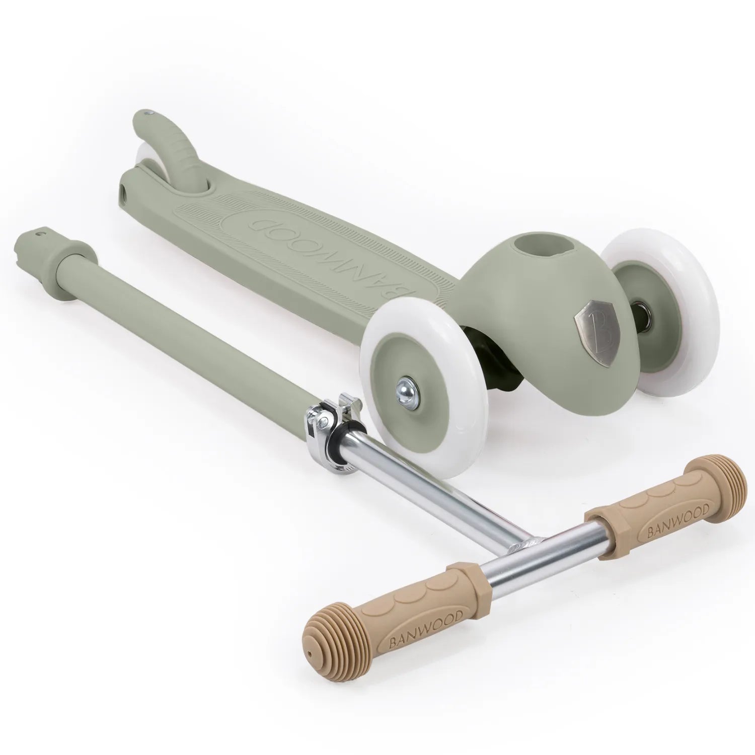 Banwood Eco Scooter Kids 3-Wheel Scooter (Olive)