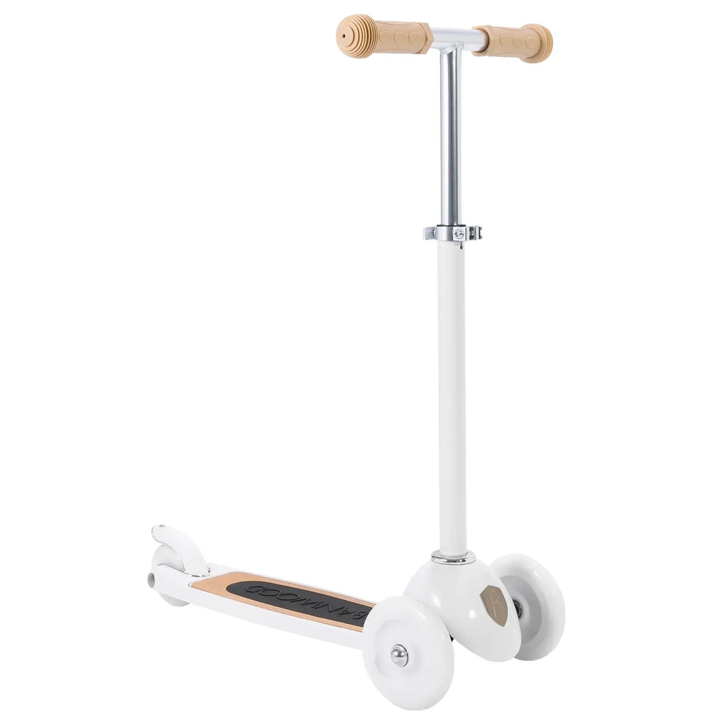 Banwood Scooter – Stylish 3-Wheel Kids Scooter (White)
