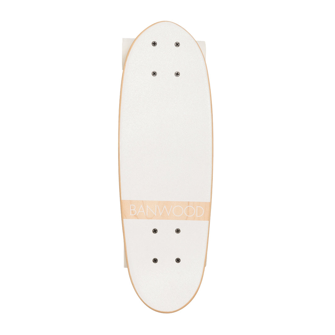 Banwood Skateboard – Kids Maple Deck Skateboard (White)