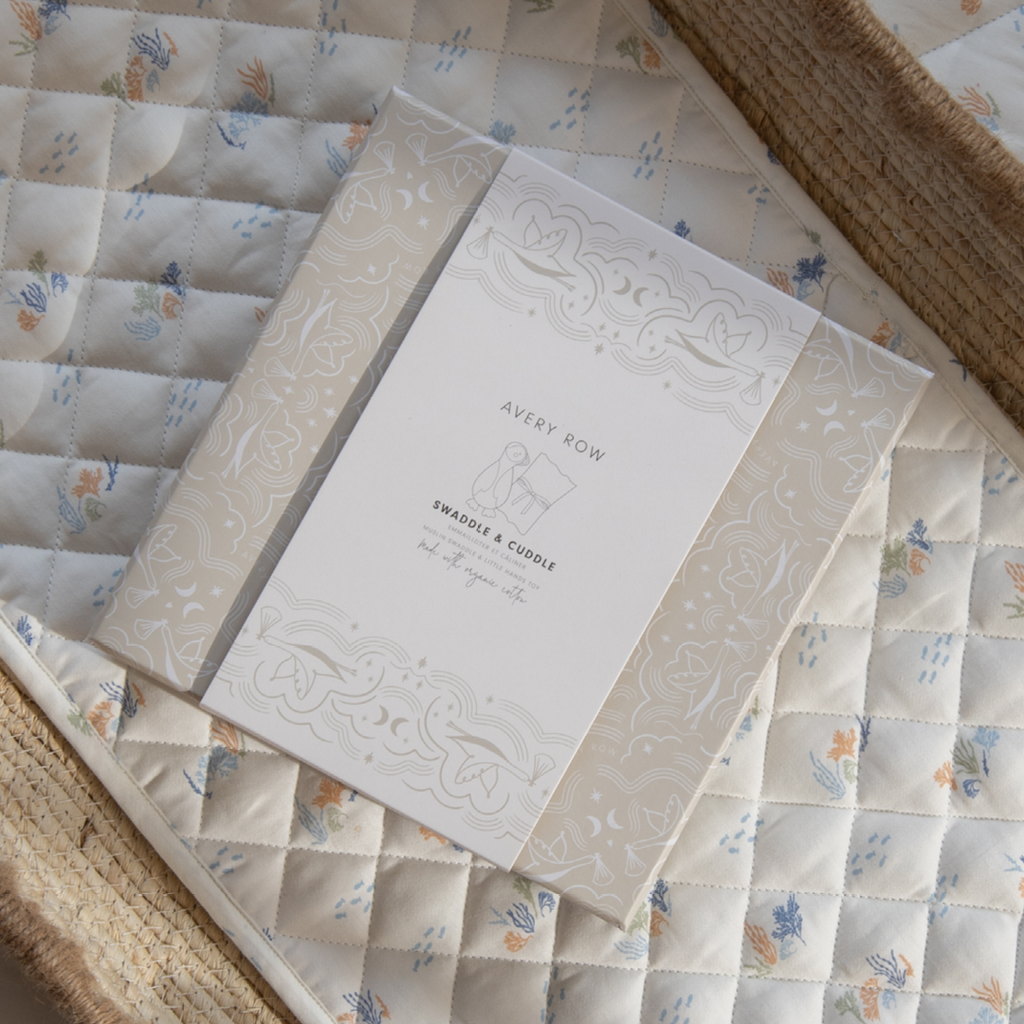 Swaddle & Cuddle New Baby Gift Set - Coastline