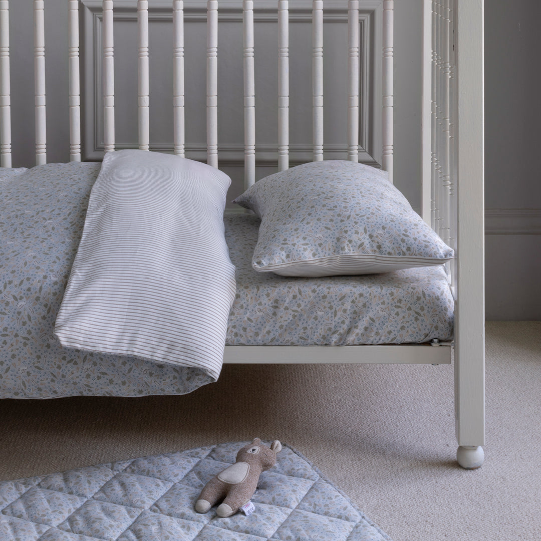 Organic Cotbed Fitted Sheet - Nature Trail