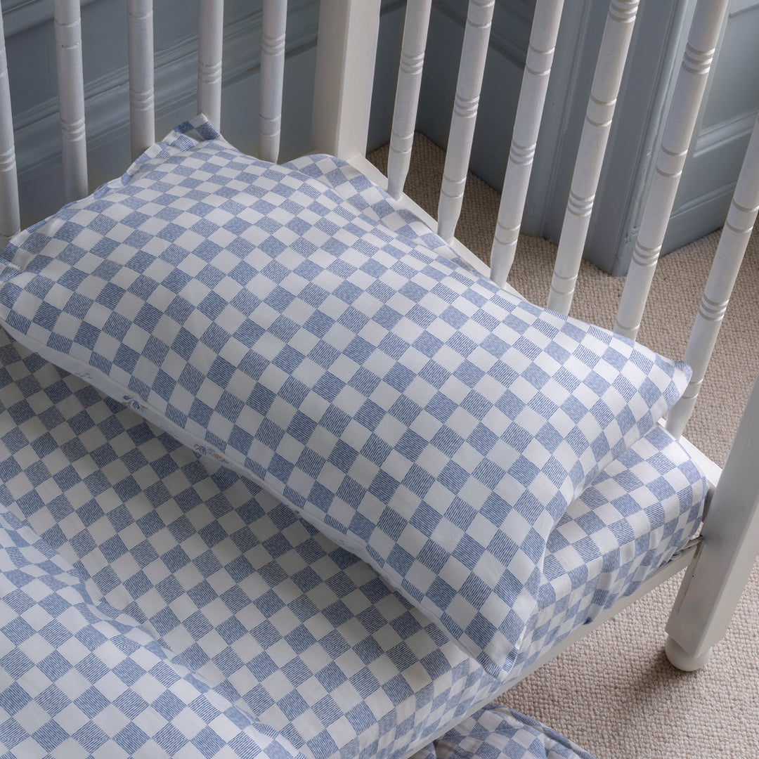 Organic Cotton Cotbed Bedding Set - Waves