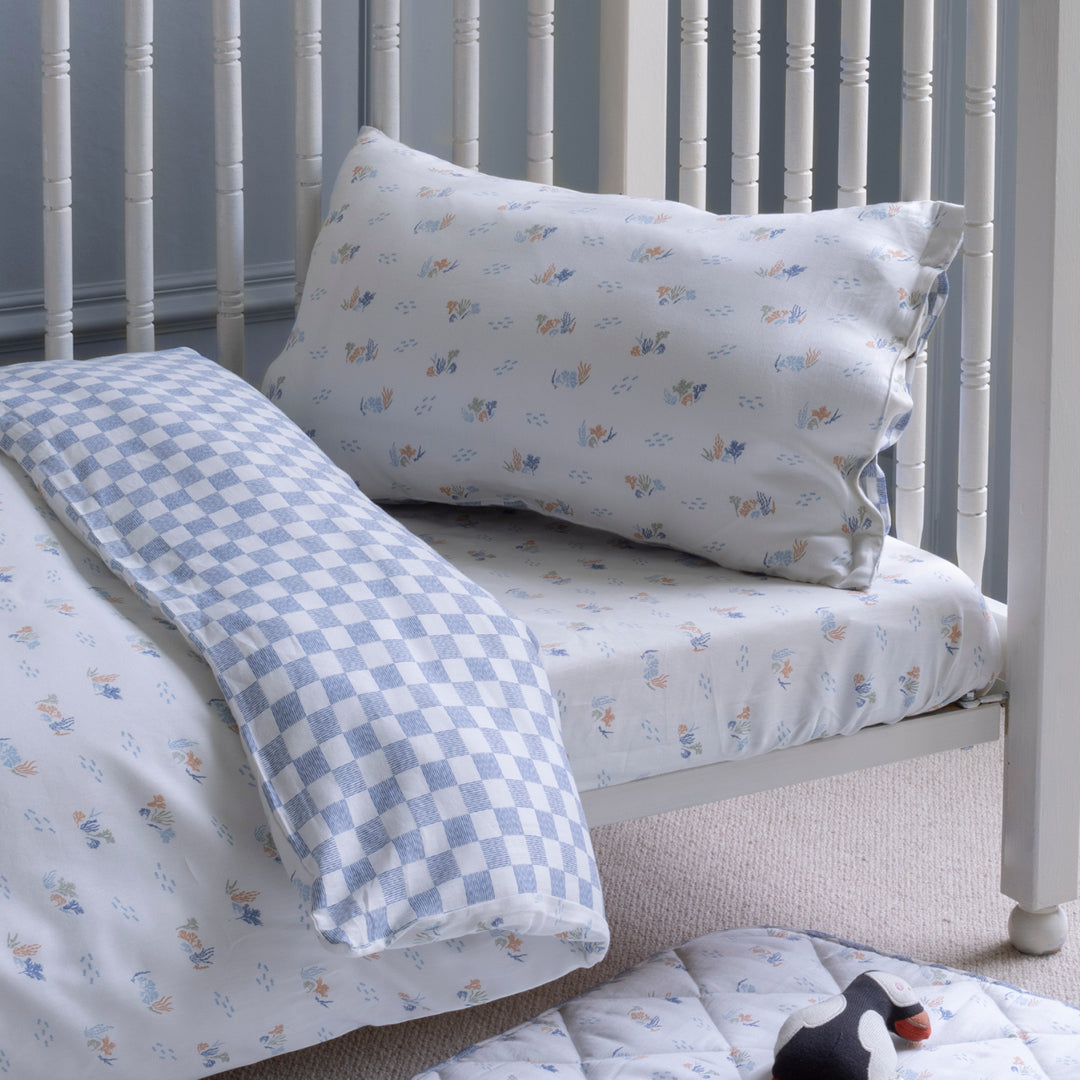 Organic Cotton Cotbed Bedding Set - Coastline