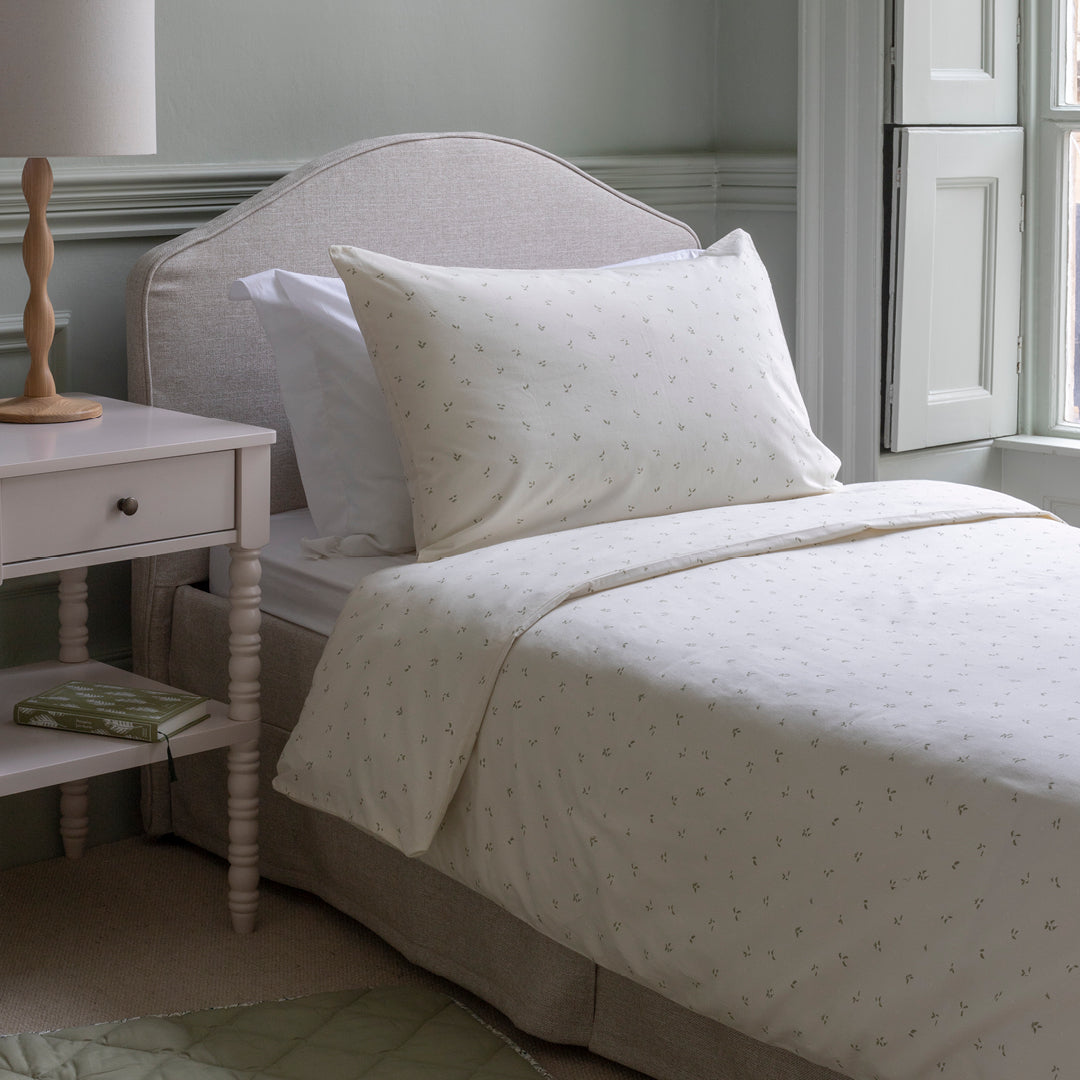 Organic Cotton Single Bedding Set - Nettle Scatter