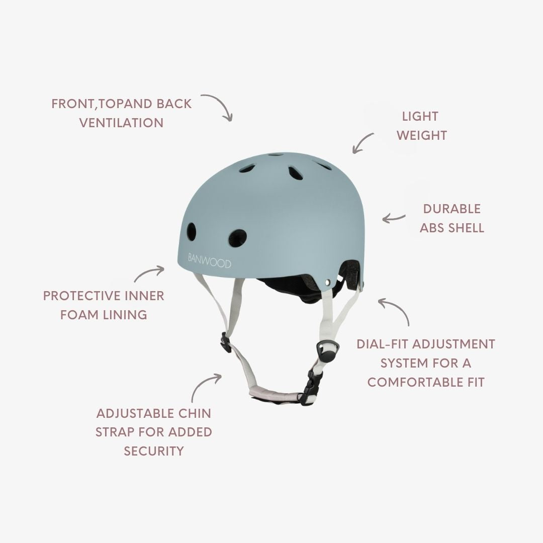 Banwood Eco Helmet – Kids Bike & Scooter Helmet (Teal)