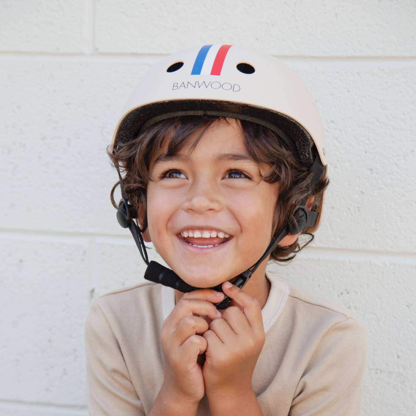 Banwood Helmet – Kids Safety Helmet (Stripes)