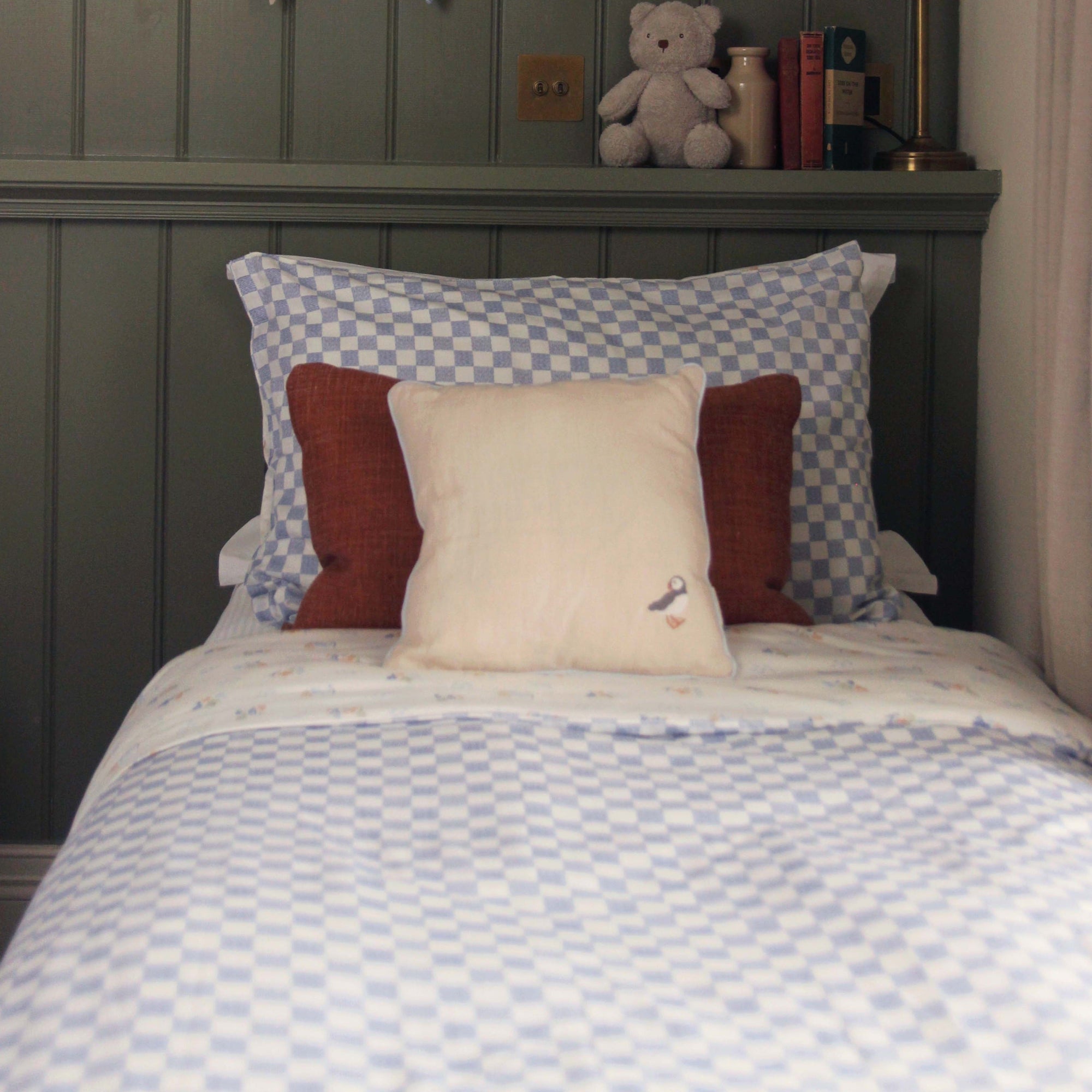 Organic Cotton Single Bedding Set - Waves