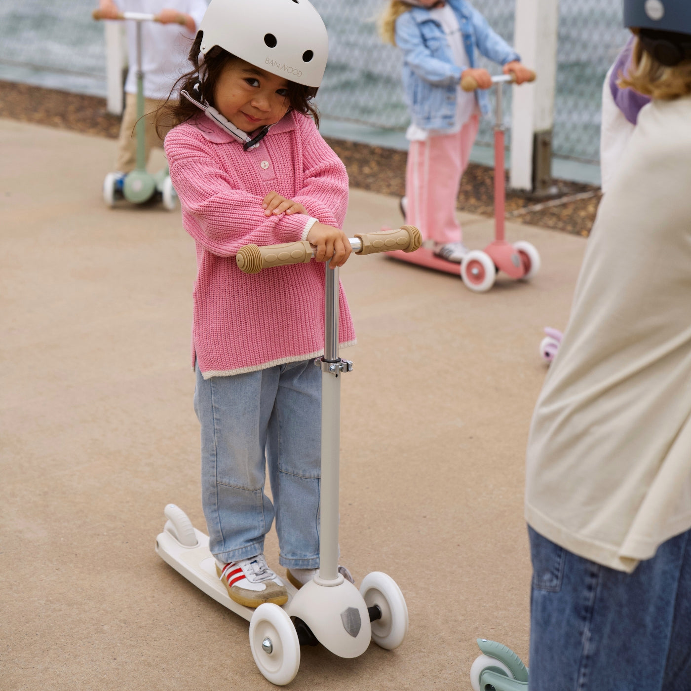 Banwood Eco Helmet – Kids Bike & Scooter Helmet (Ivory)