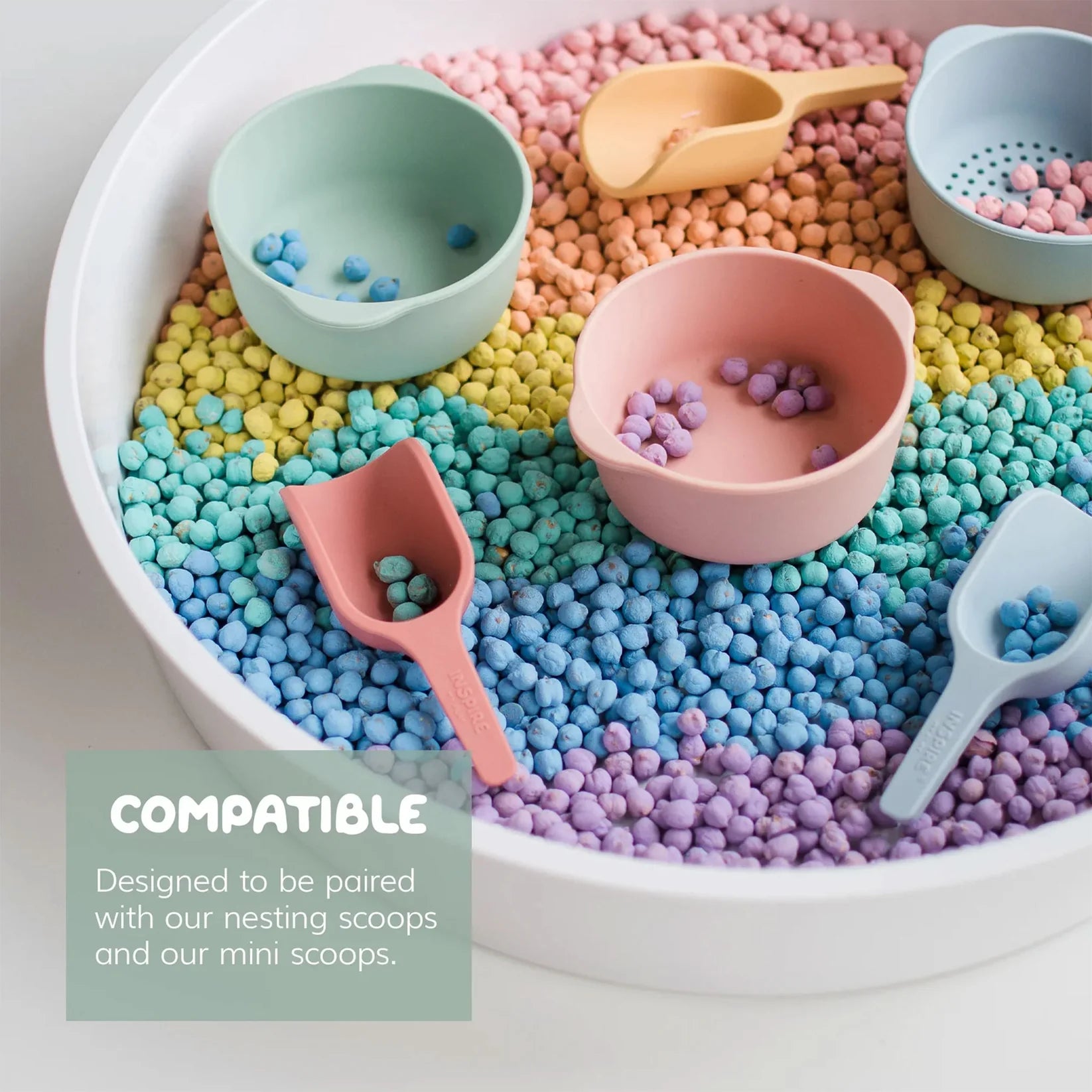 Inspire My Play Nesting Bowls - Coral