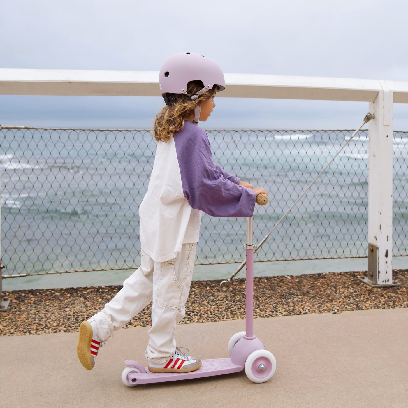 Banwood Eco Helmet – Kids Bike & Scooter Helmet (Lavender)