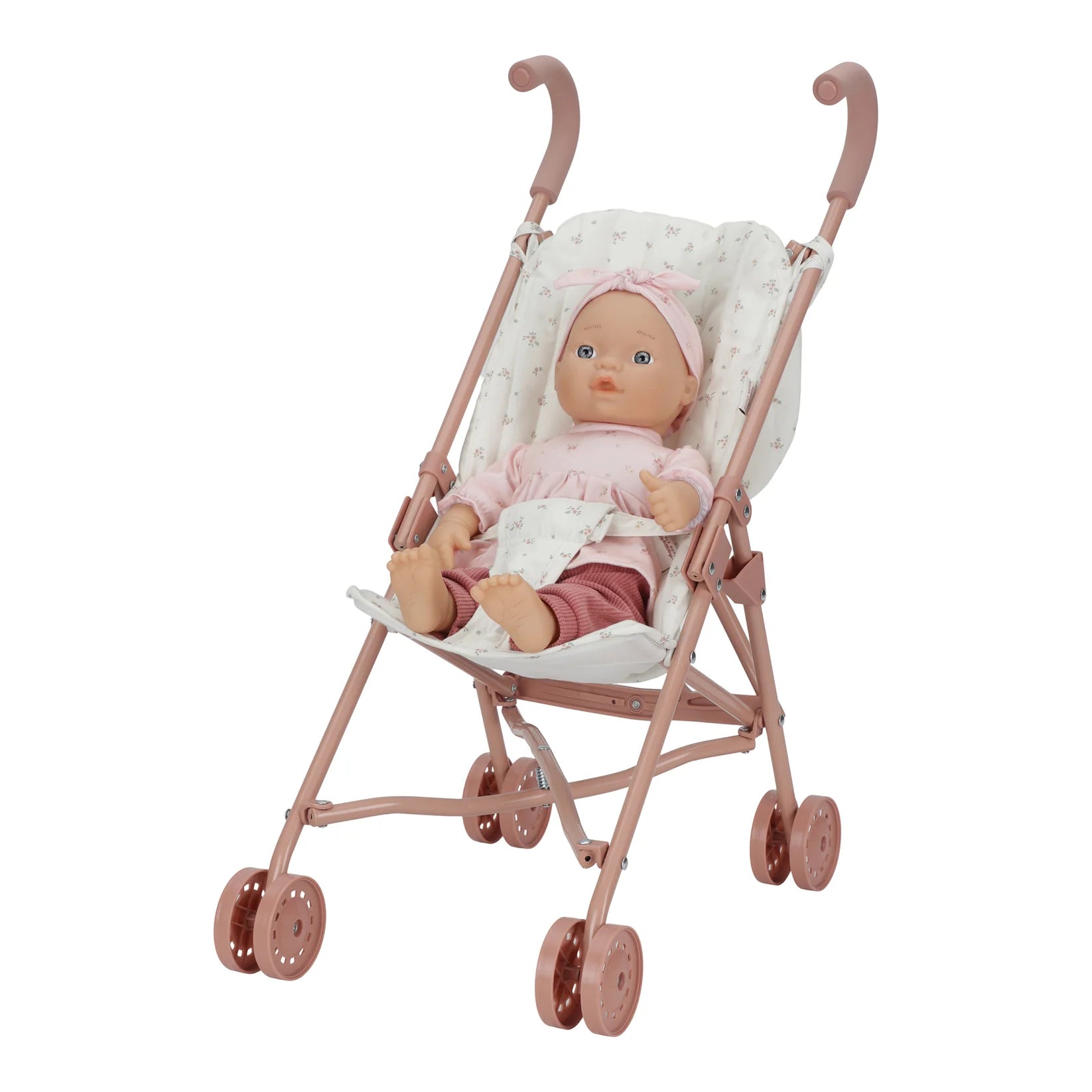 Little Dutch Metal Doll Stroller – Foldable Pushchair for Dolls