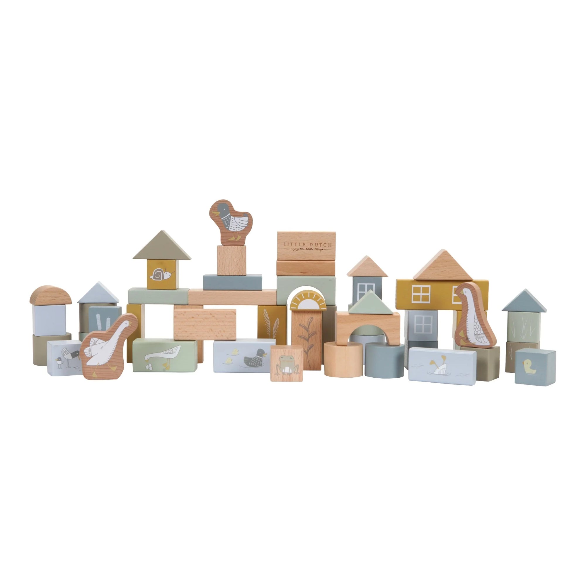 Little Dutch Wooden Blocks in Tons of Blue