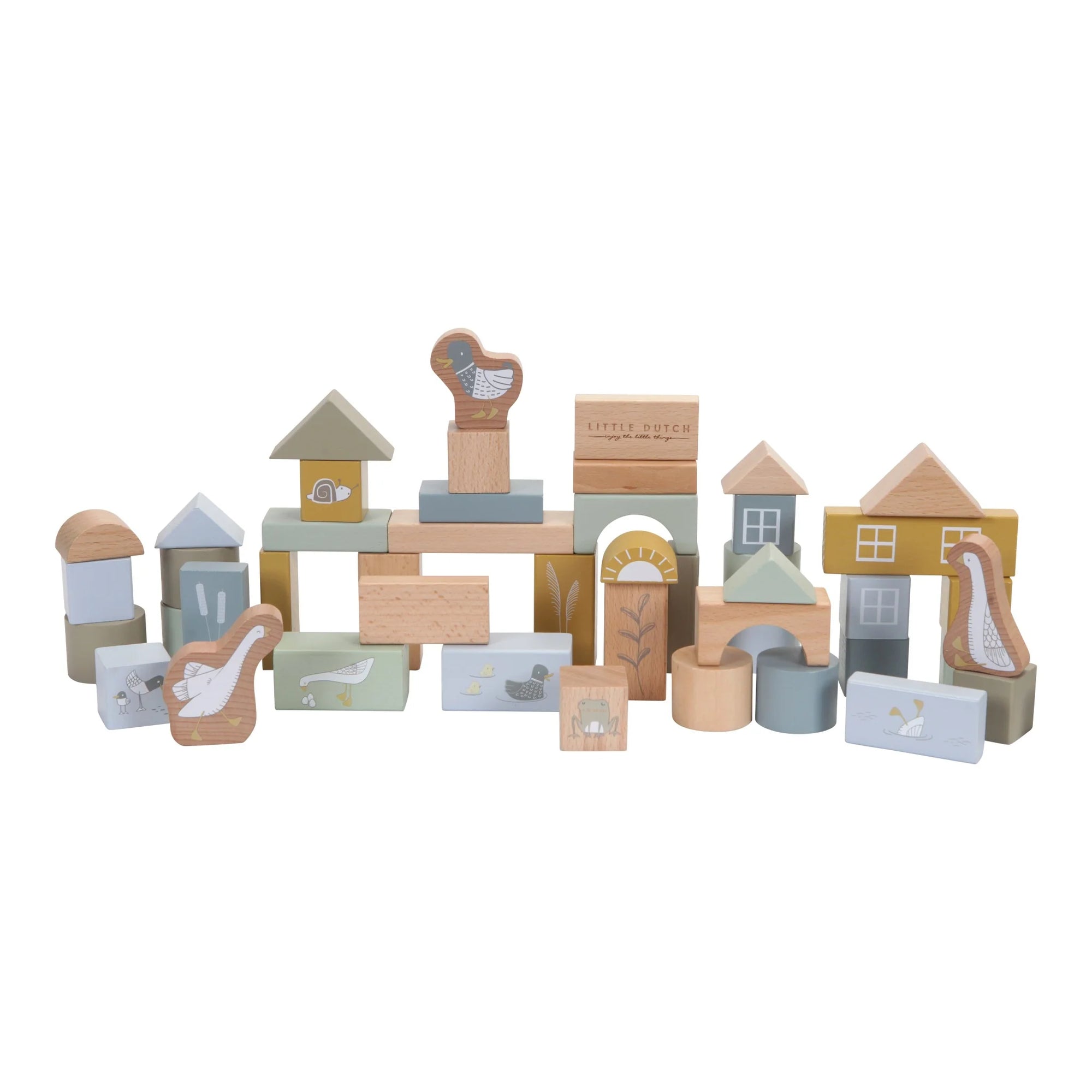 Little Dutch Wooden Blocks in Tons of Blue