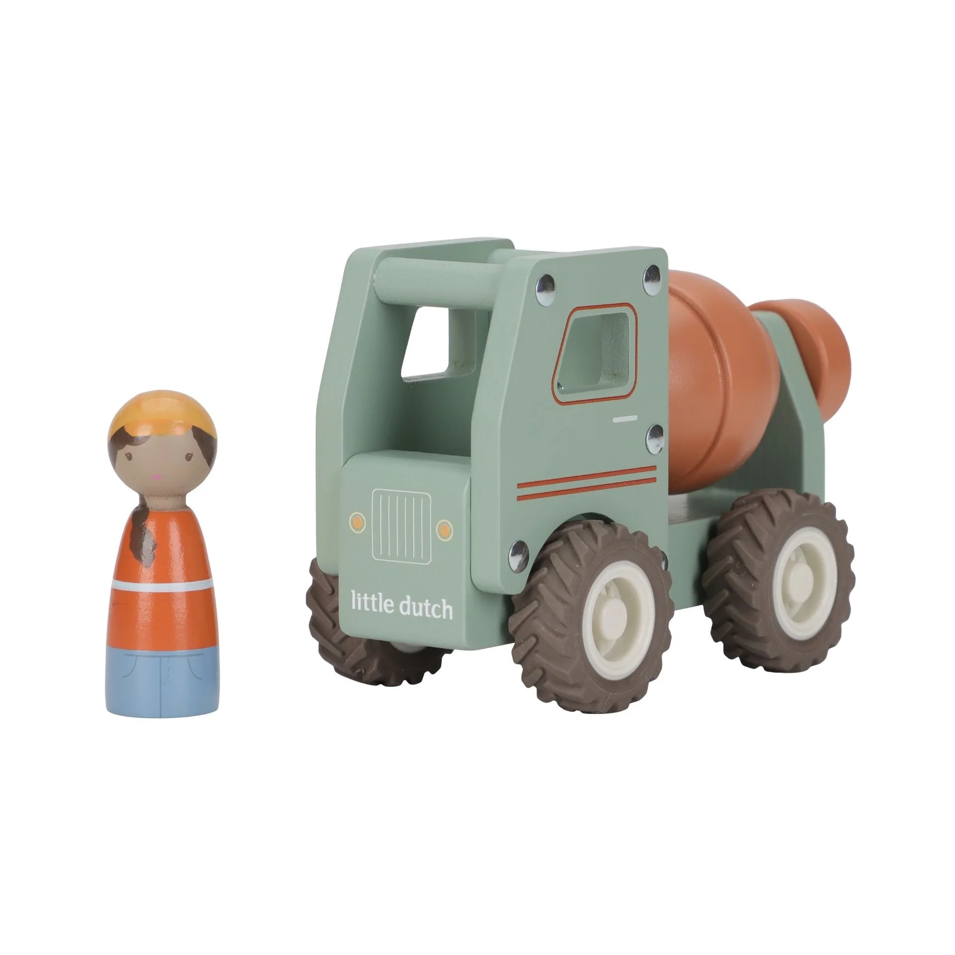 Buy Little Dutch Wooden Cement Truck | for kids by Learning Bugs UK