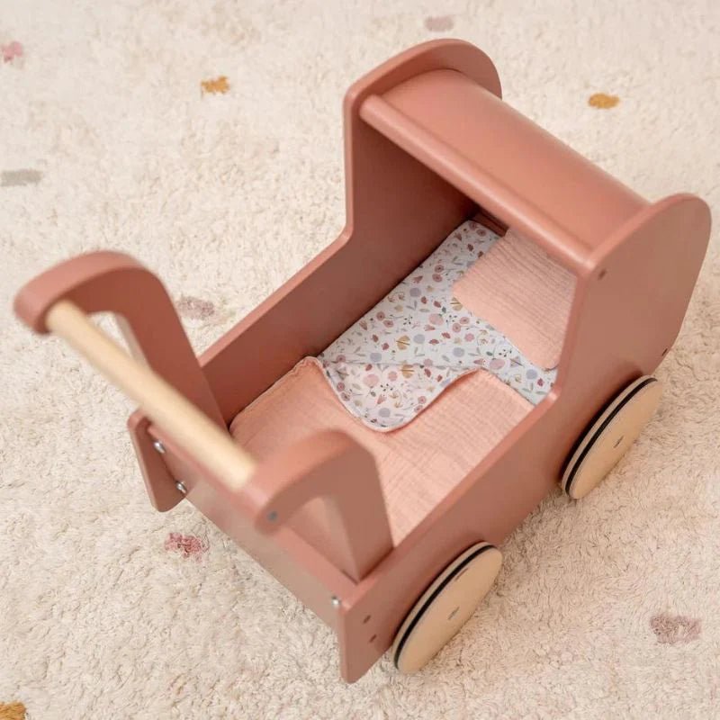 Buy Little Dutch Wooden Doll Pram | for kids by Learning Bugs UK