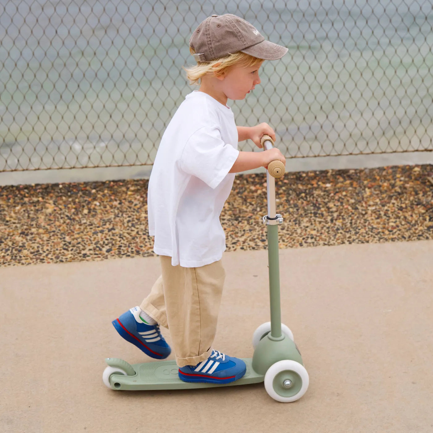 Banwood Eco Scooter Kids 3-Wheel Scooter (Olive)