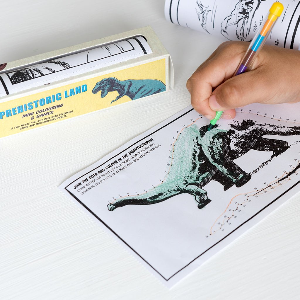 Rex London Mini Colouring & Puzzle Book with 7-Colour Pencil (3 Choices) by Rex London - Learning Bugs UK