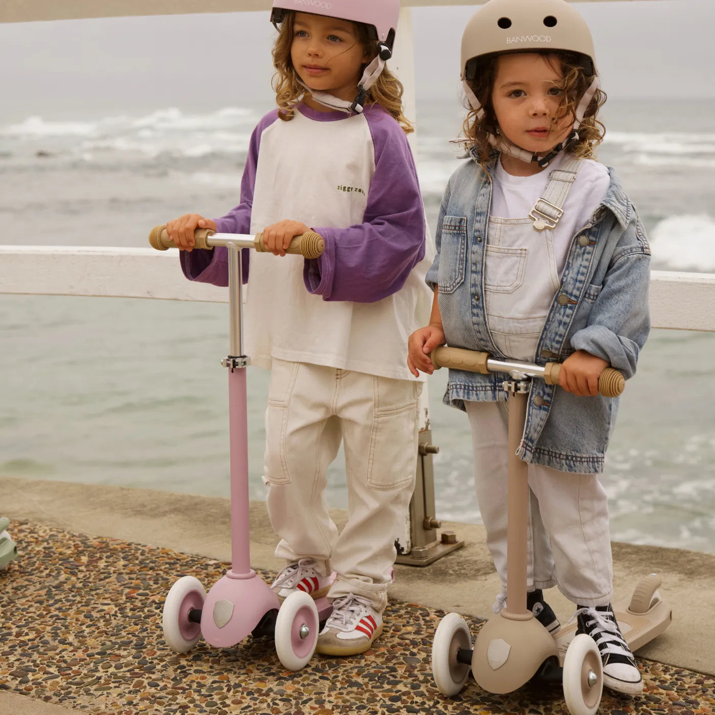 Banwood Eco Scooter Kids 3-Wheel Scooter (Sand)