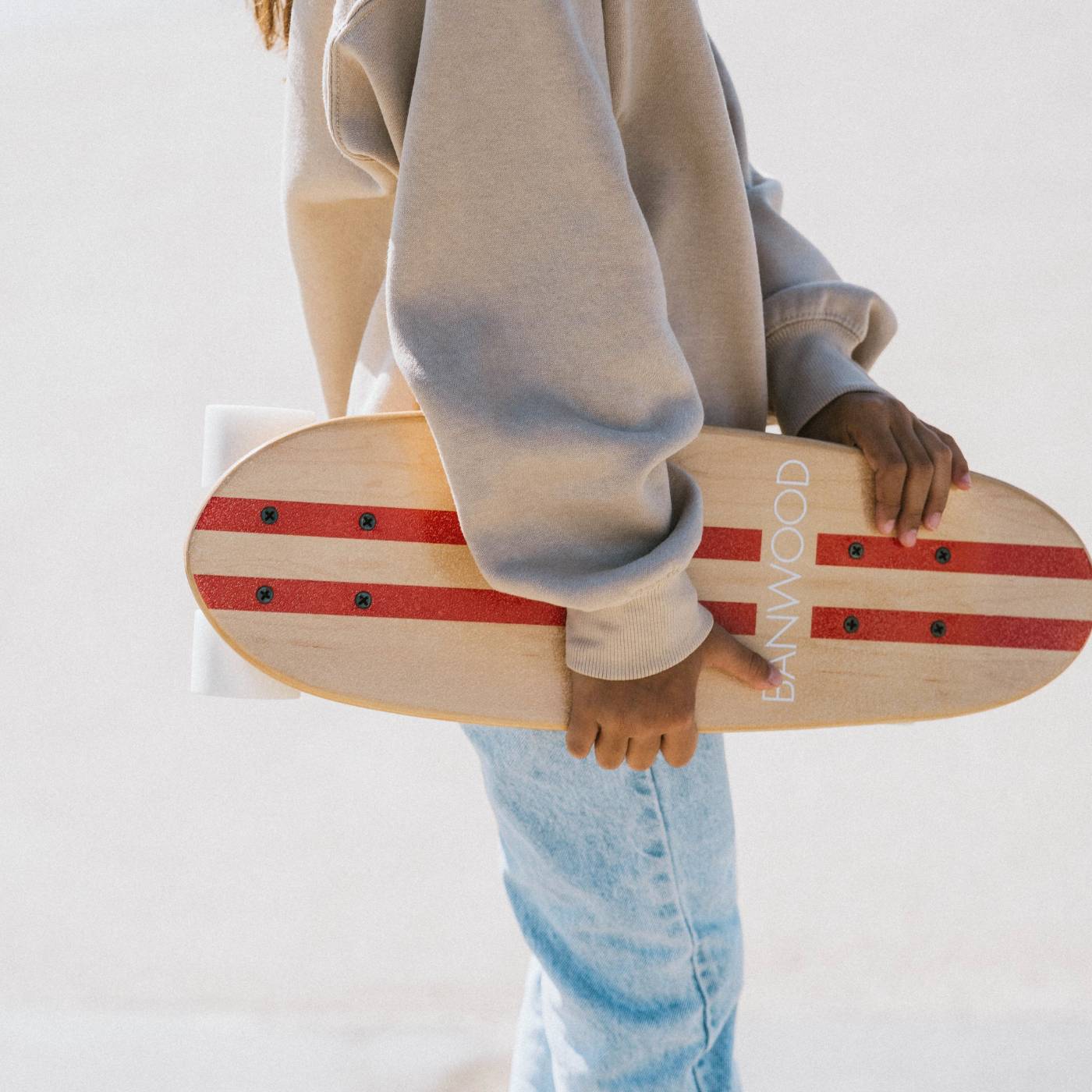 Banwood Skateboard – Kids Maple Deck Skateboard (Red)