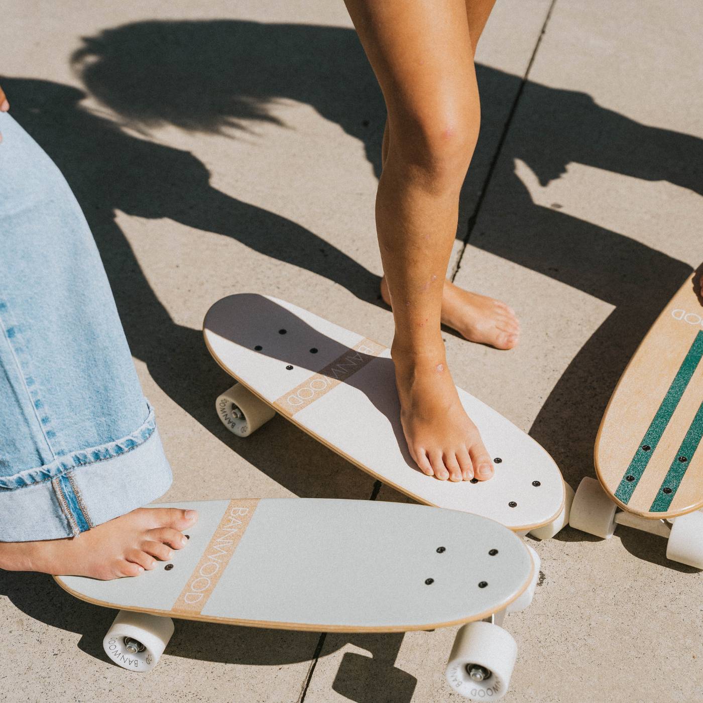 Banwood Skateboard – Kids Maple Deck Skateboard (White)