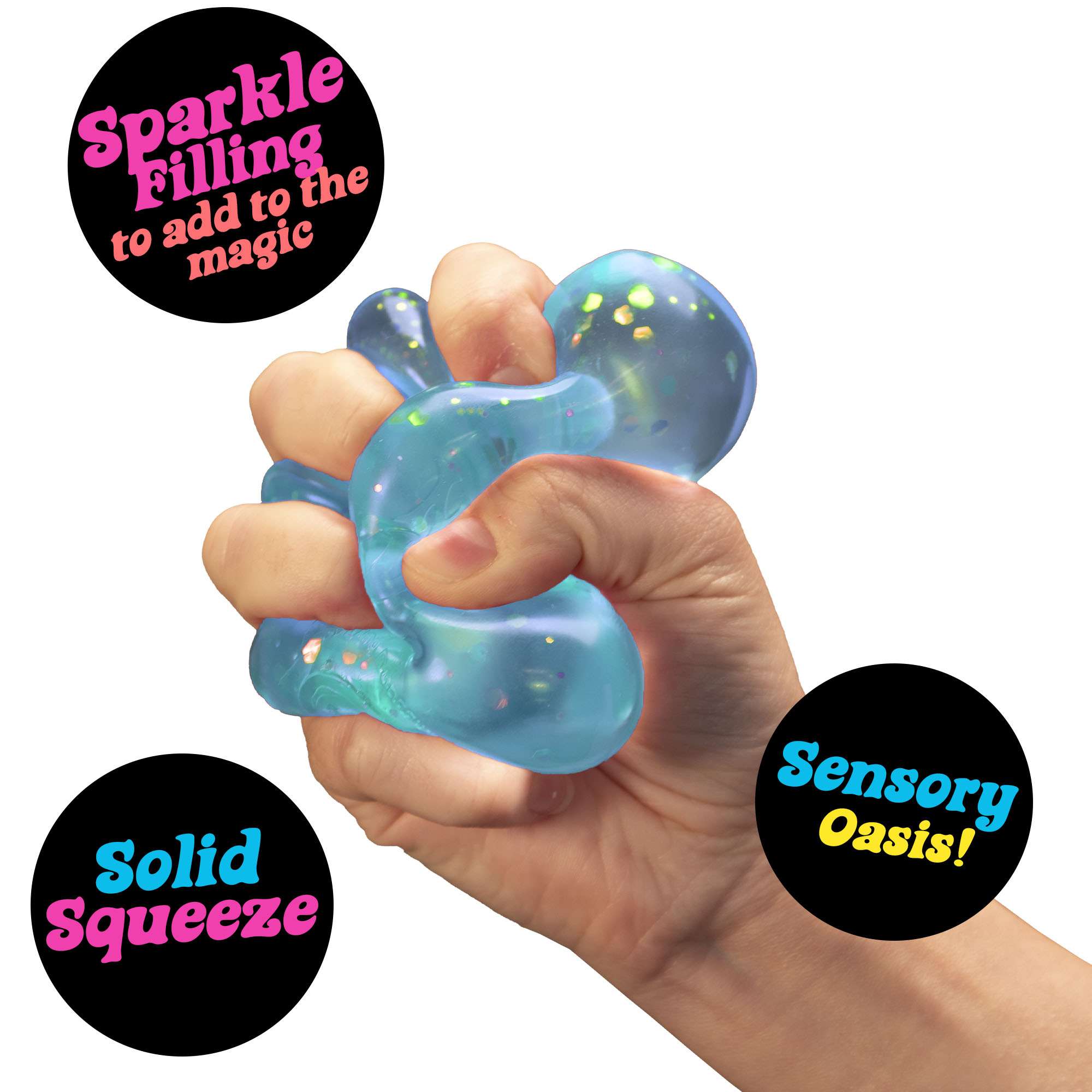 NeeDoh Dream Drop – Glitter Raindrop Fidget Toy (Colour Chosen at Random)