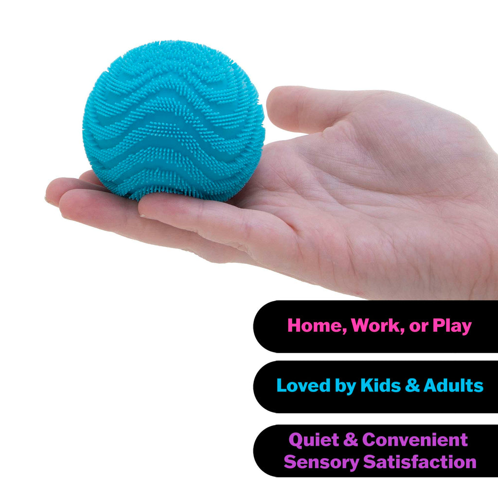 NeeDoh Fuzz Ball Wonder Waves – Sensory Squishy Fidget Toy for Kids