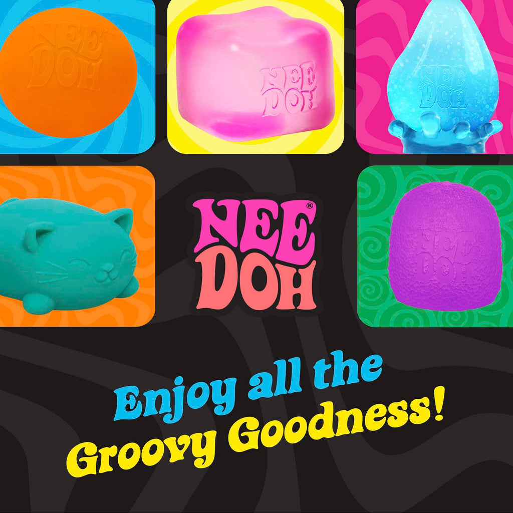 NeeDoh Fuzz Ball Wonder Waves – Sensory Squishy Fidget Toy for Kids