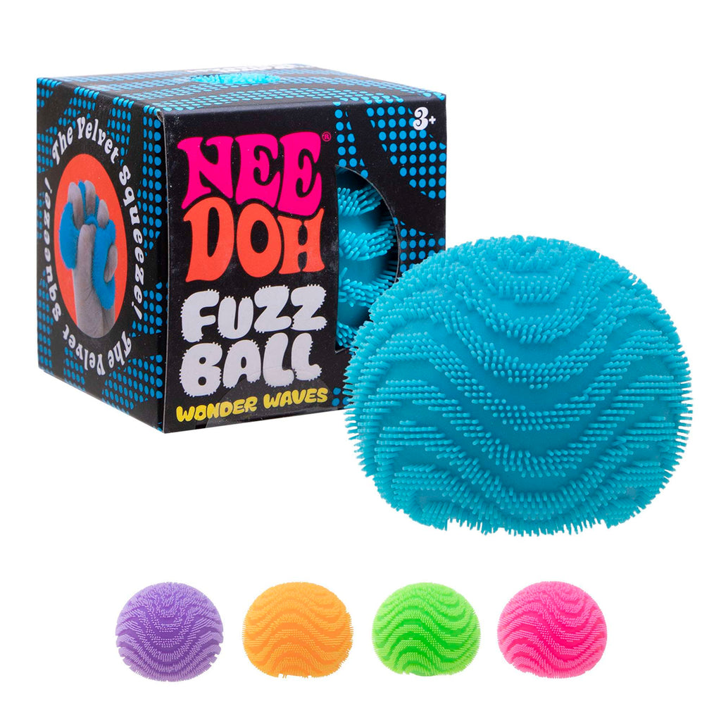 NeeDoh Fuzz Ball Wonder Waves – Sensory Squishy Fidget Toy for Kids