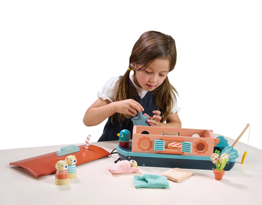 Buy Tender Leaf Toys Little Otter Canal Boat | for kids by Learning Bugs UK