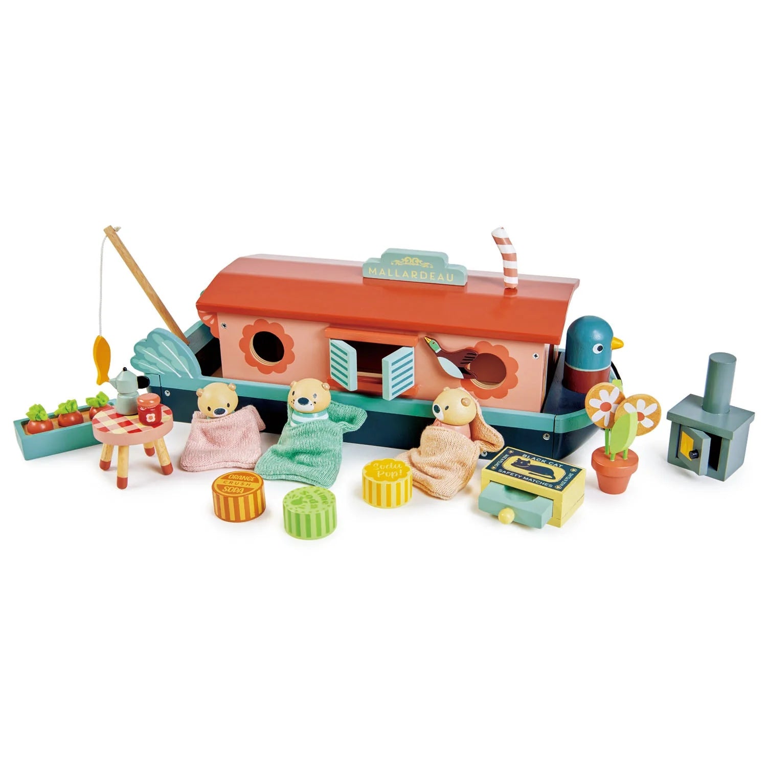 Buy Tender Leaf Toys Little Otter Canal Boat | for kids by Learning Bugs UK